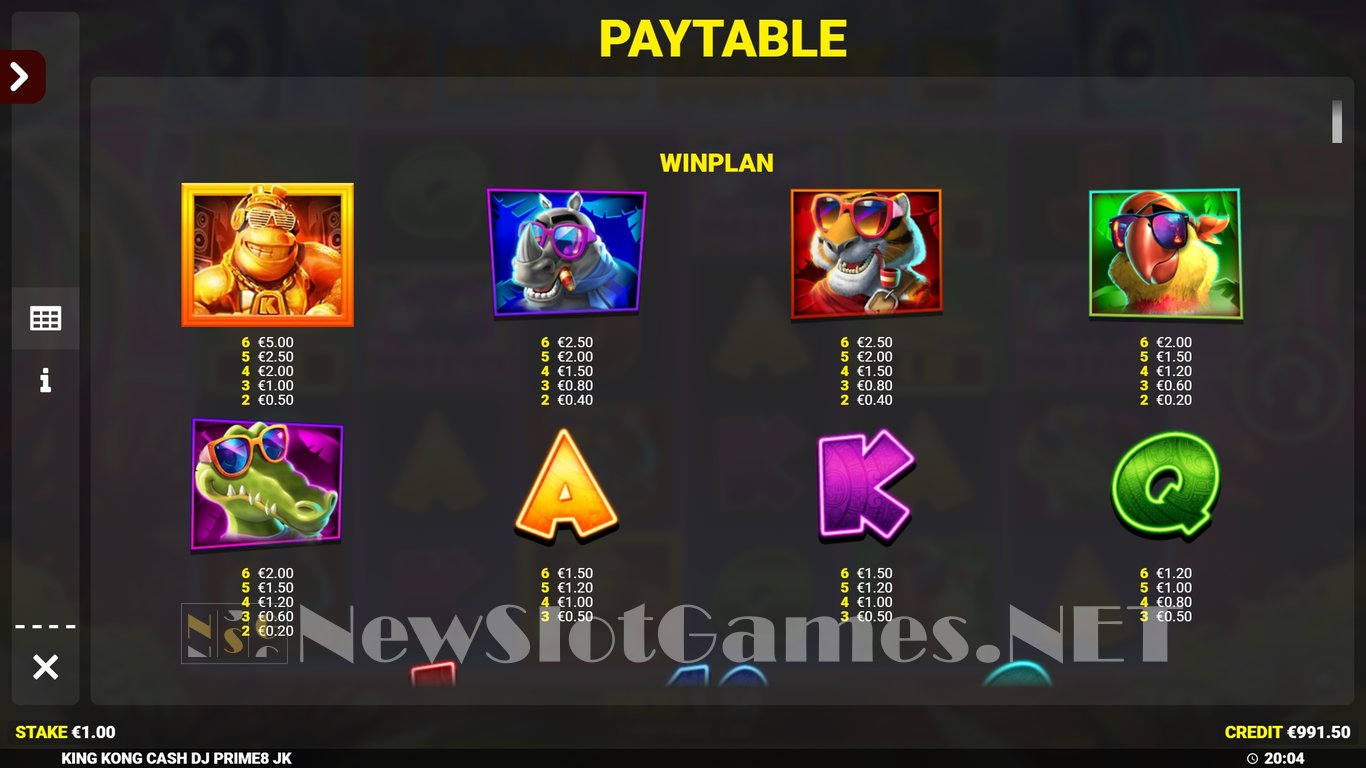 King Kong Cash DJ Prime8 Slot Slot Image in Demo - pic. 8