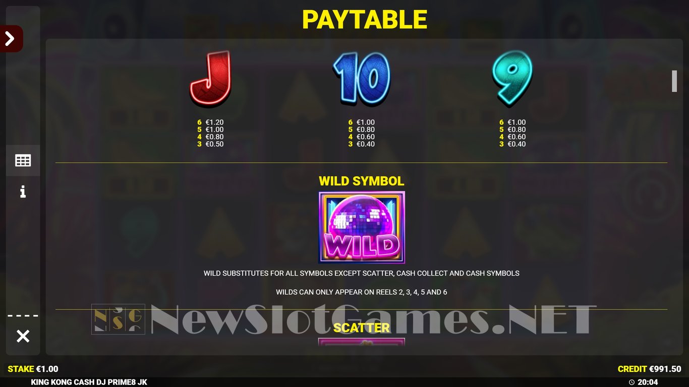 King Kong Cash DJ Prime8 Slot Slot Image in Demo - pic. 9