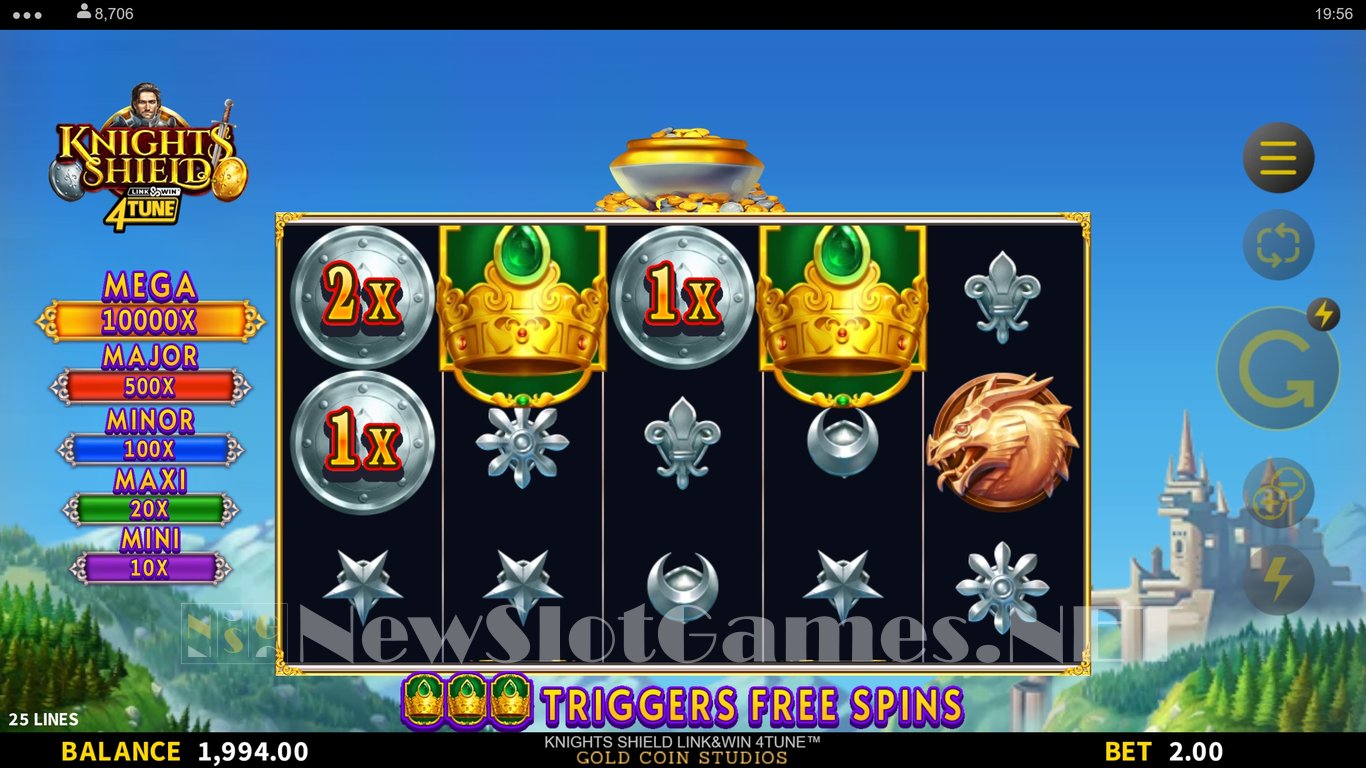 Knights Shield Link & Win 4Tune Slot Demo Image
