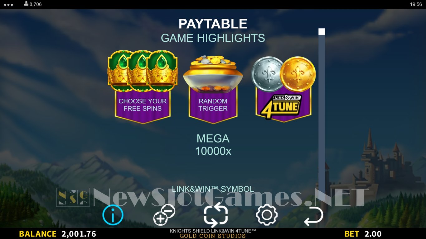 Knights Shield Link & Win 4Tune Slot Slot Image in Demo - pic. 7