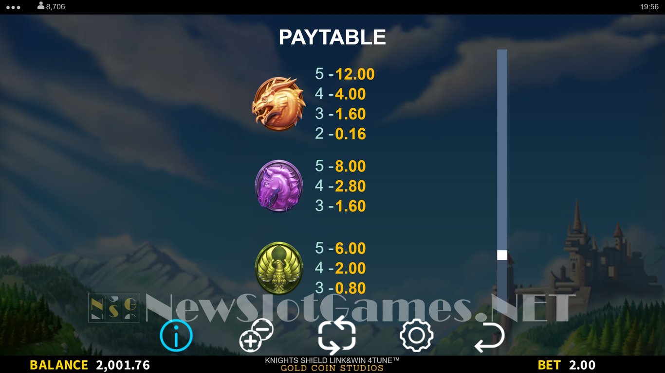 Knights Shield Link & Win 4Tune Slot Slot Image in Demo - pic. 8