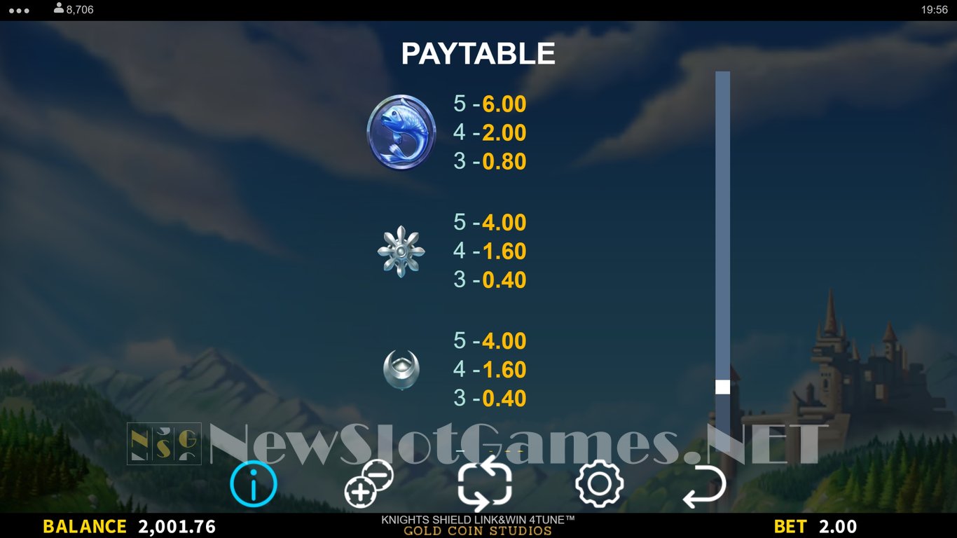 Knights Shield Link & Win 4Tune Slot Slot Image in Demo - pic. 9
