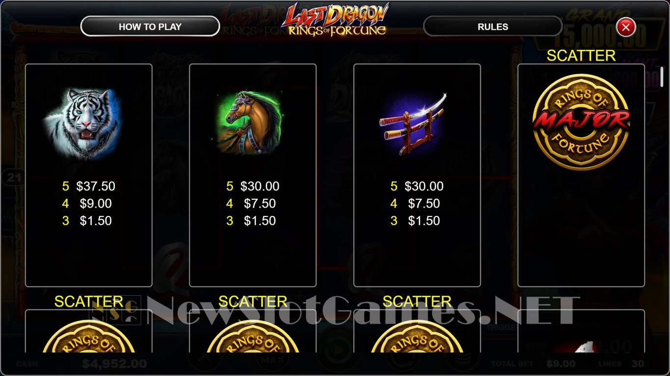 Last Dragon Rings of Fortune Slot Slot Image in Demo - pic. 6