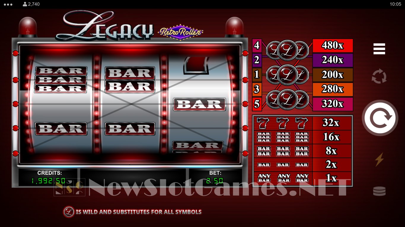 Legacy Retro Roller Slot Slot Image in Demo - pic. 2