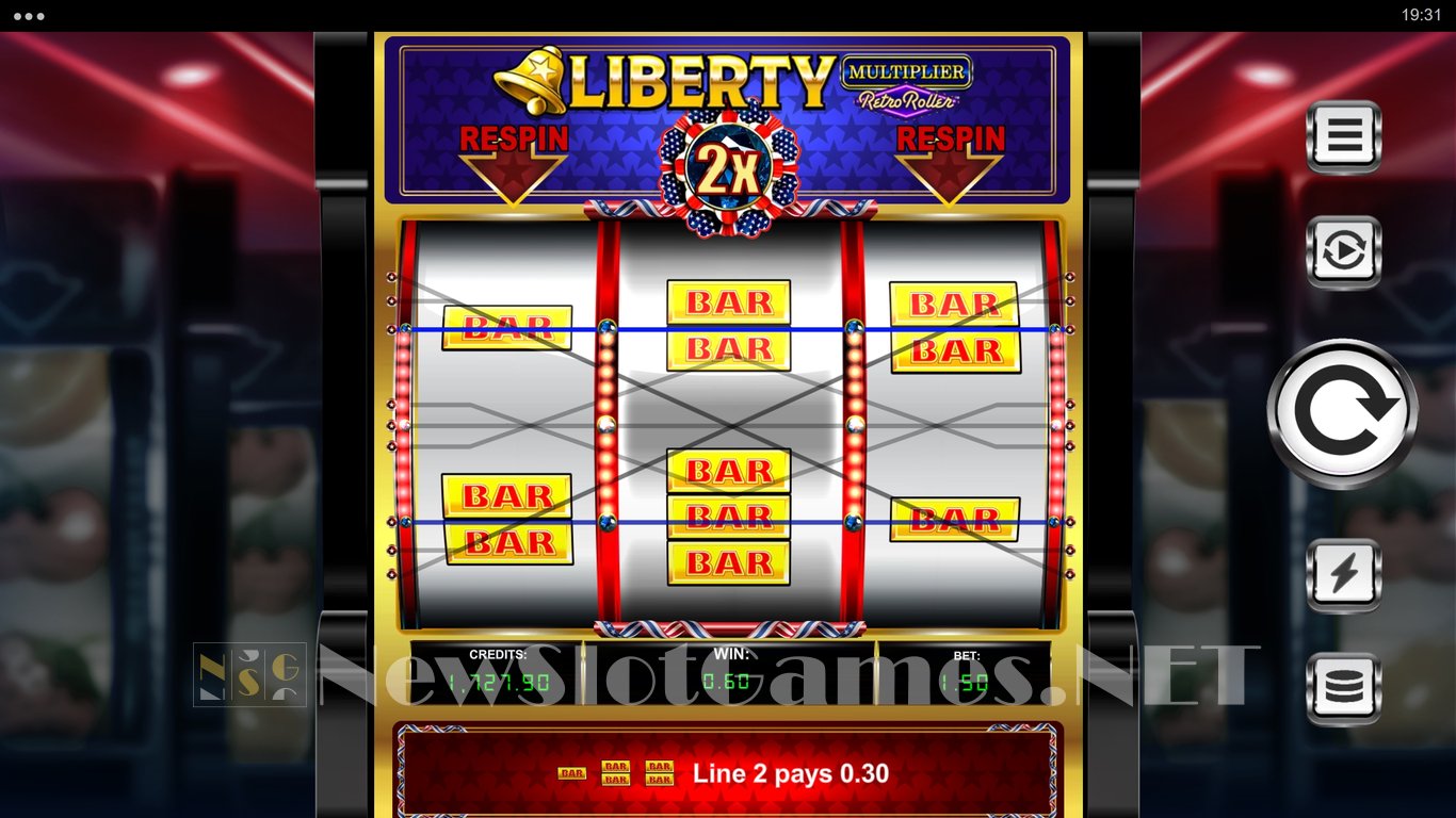 Liberty Multiplier Retro Roller Slot Slot Image in Demo - pic. 2