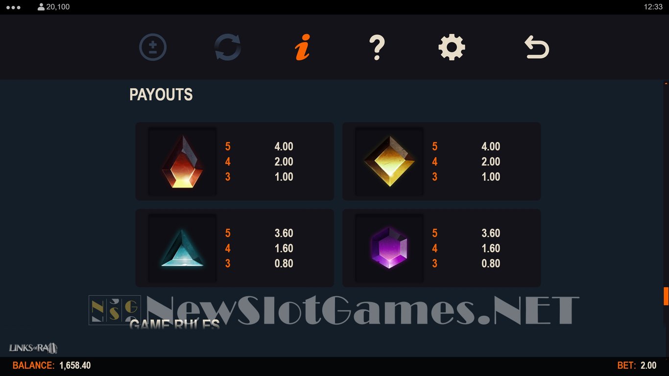 Links of Ra 2 Slot Slot Image in Demo - pic. 13