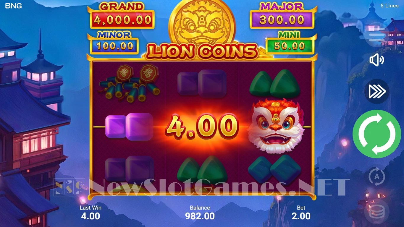 Lion Coins Slot Slot Image in Demo - pic. 4