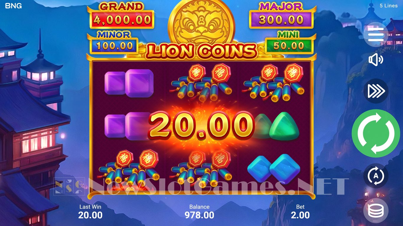 Lion Coins Slot Slot Image in Demo - pic. 5