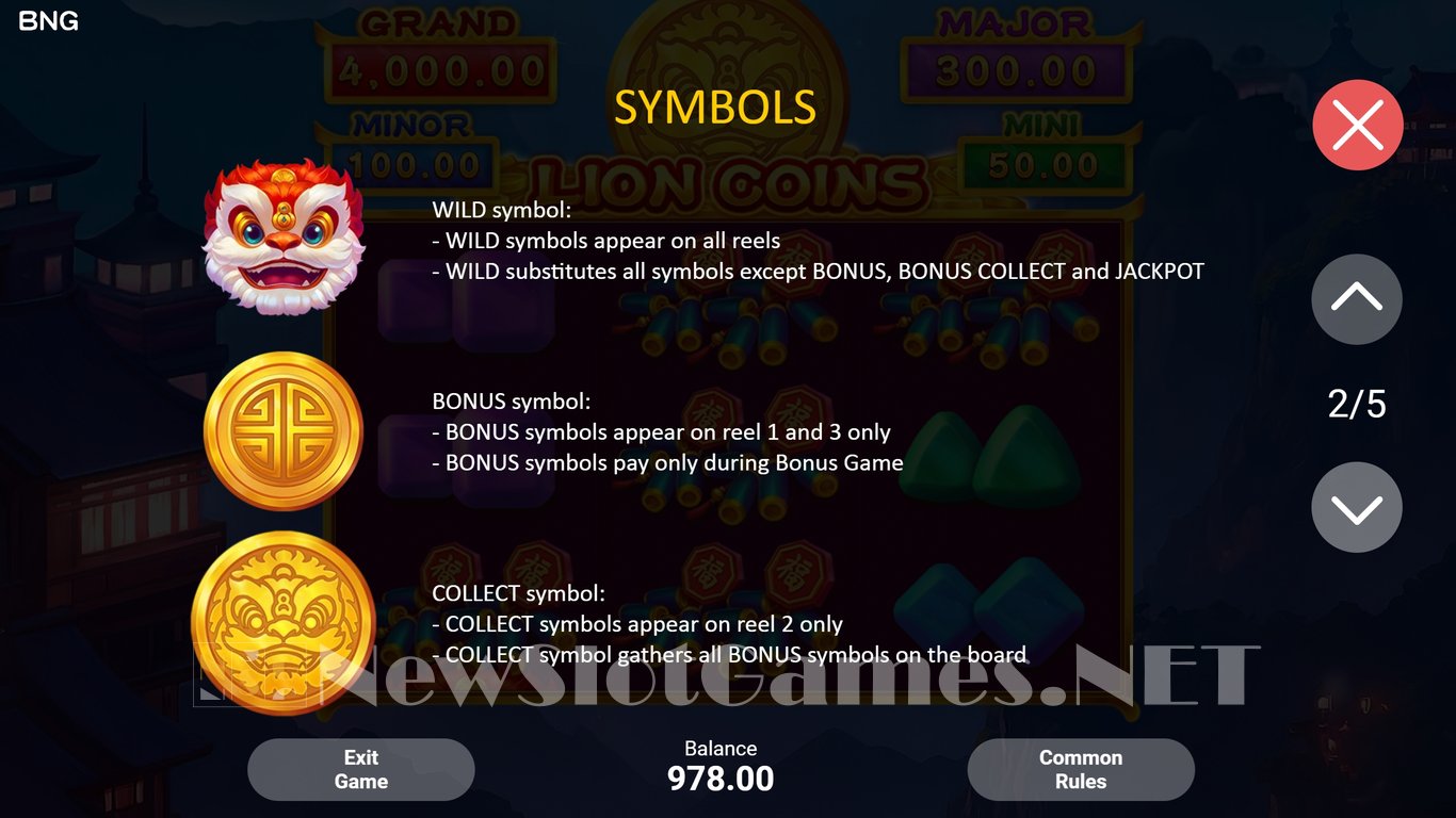 Lion Coins Slot Slot Image in Demo - pic. 7