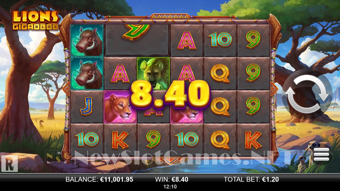 Lions GigaBlox Slot Slot Image in Demo - pic. 8