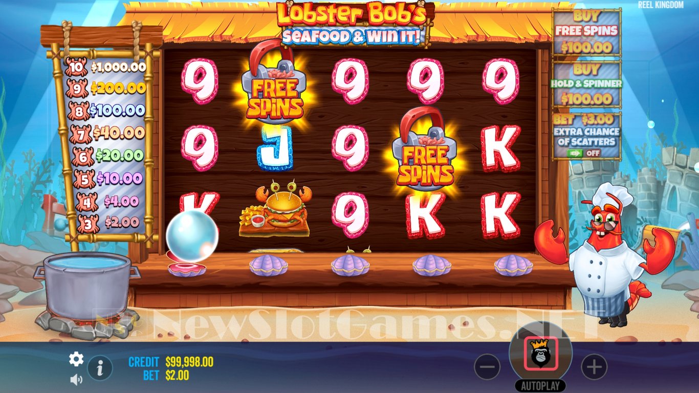 Lobster Bobs Sea Food and Win It Slot Demo Image