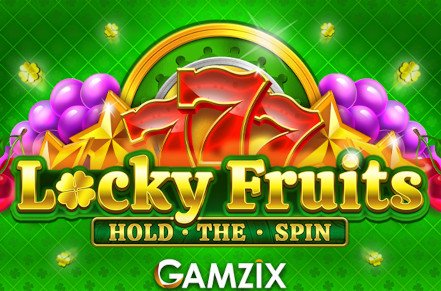 Locky Fruits Hold the Spin Slot Logo