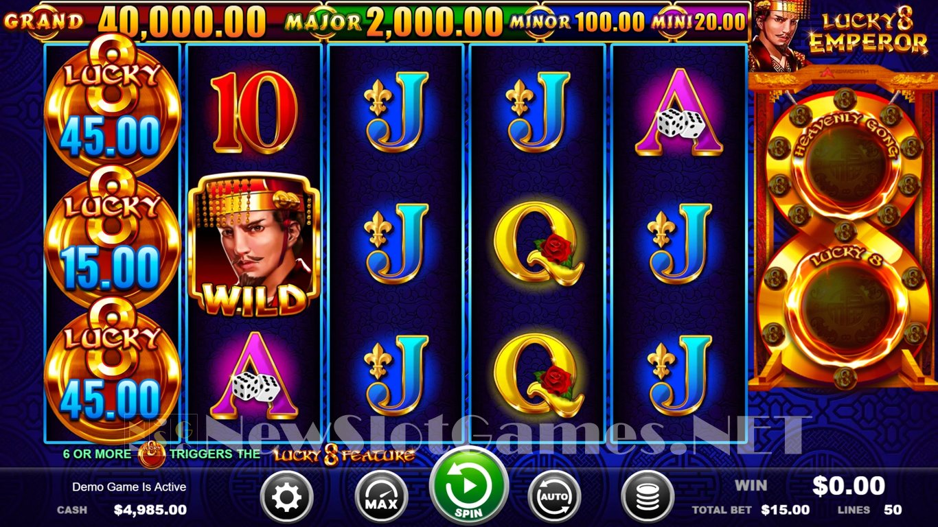 Lucky 8 Emperor Slot Demo Image