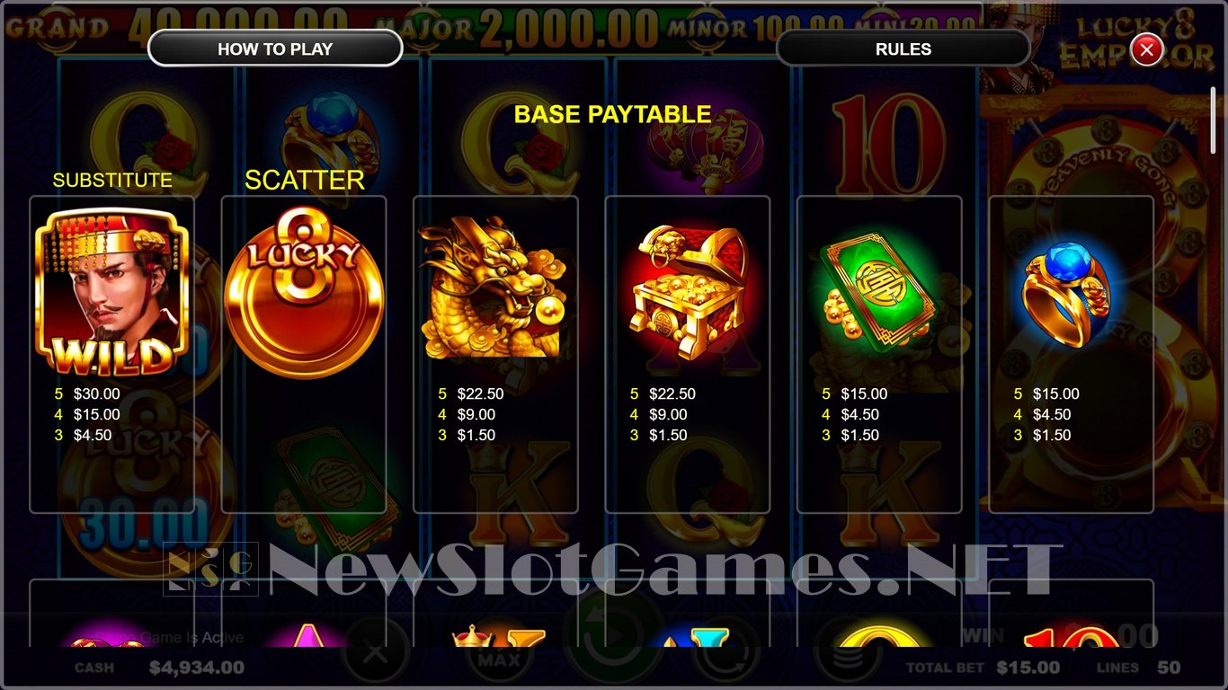 Lucky 8 Emperor Slot Slot Image in Demo - pic. 6