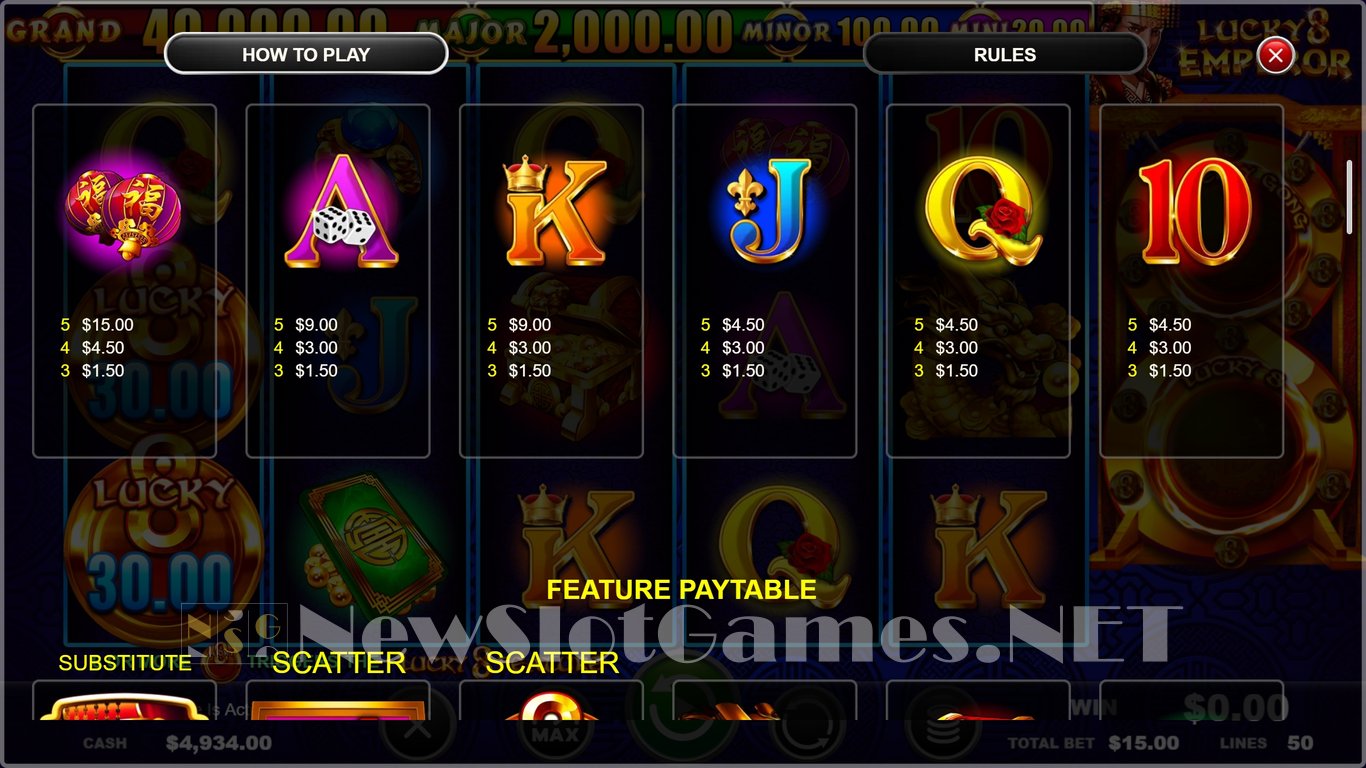 Lucky 8 Emperor Slot Slot Image in Demo - pic. 7