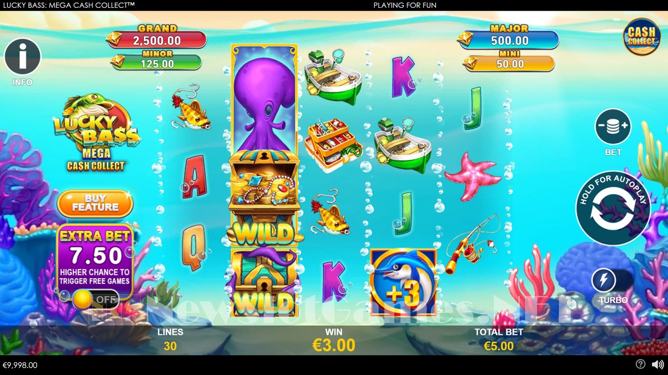 Lucky Bass Mega Cash Collect Slot Slot Image in Demo - pic. 2