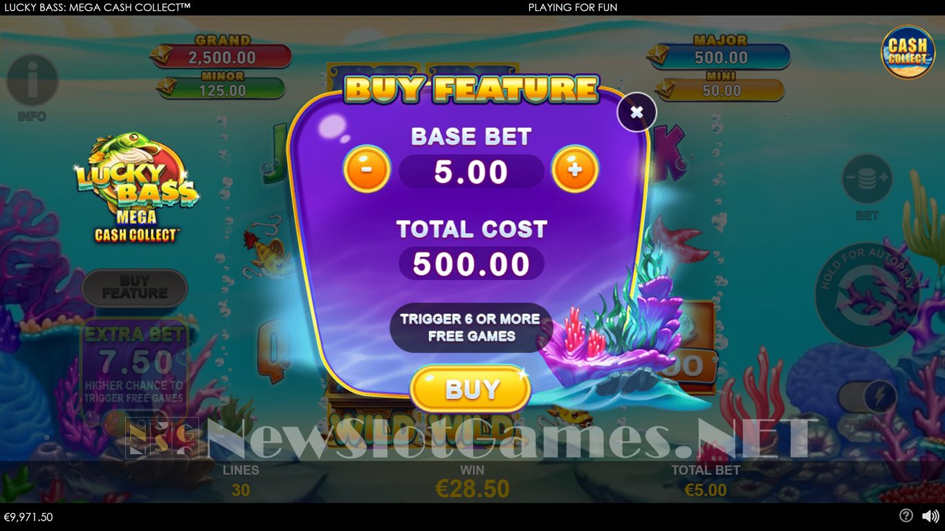 Lucky Bass Mega Cash Collect Slot Slot Image in Demo - pic. 6