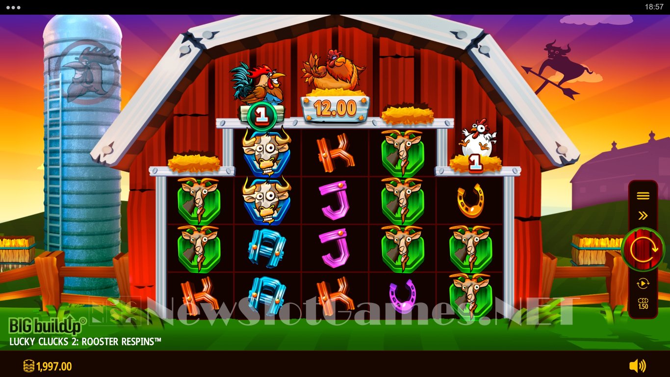 Lucky Clucks 2 Rooster Respins Slot Slot Image in Demo - pic. 2