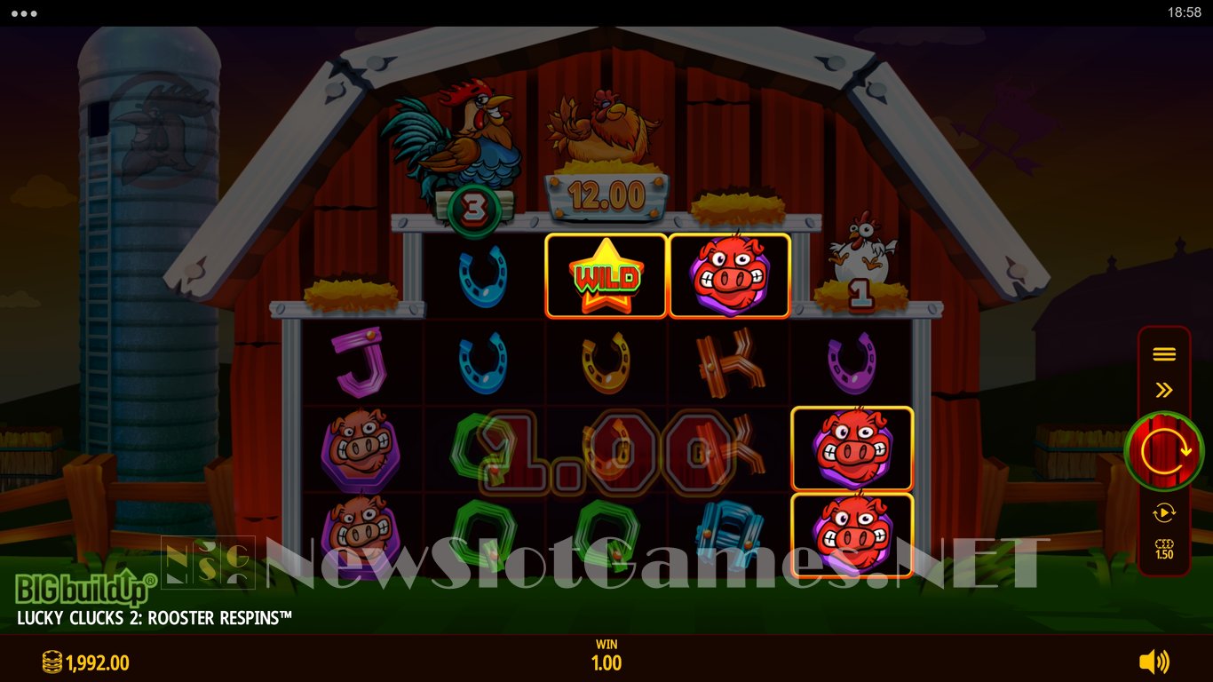 Lucky Clucks 2 Rooster Respins Slot Slot Image in Demo - pic. 4
