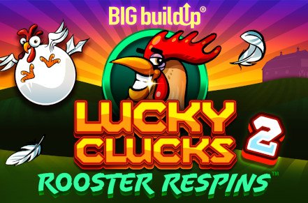 Lucky Clucks 2 Rooster Respins Slot Logo