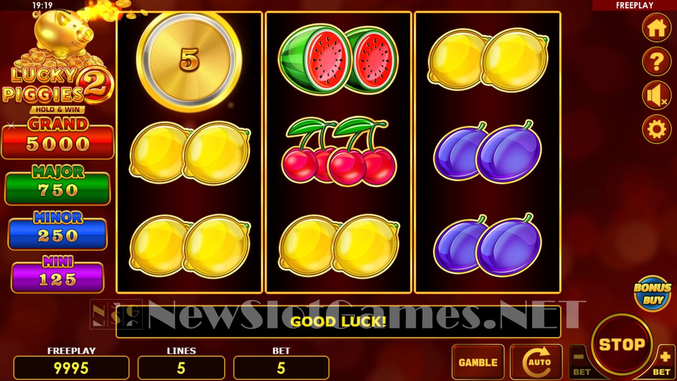 Lucky Piggies 2 Hold & Win Slot Demo Image