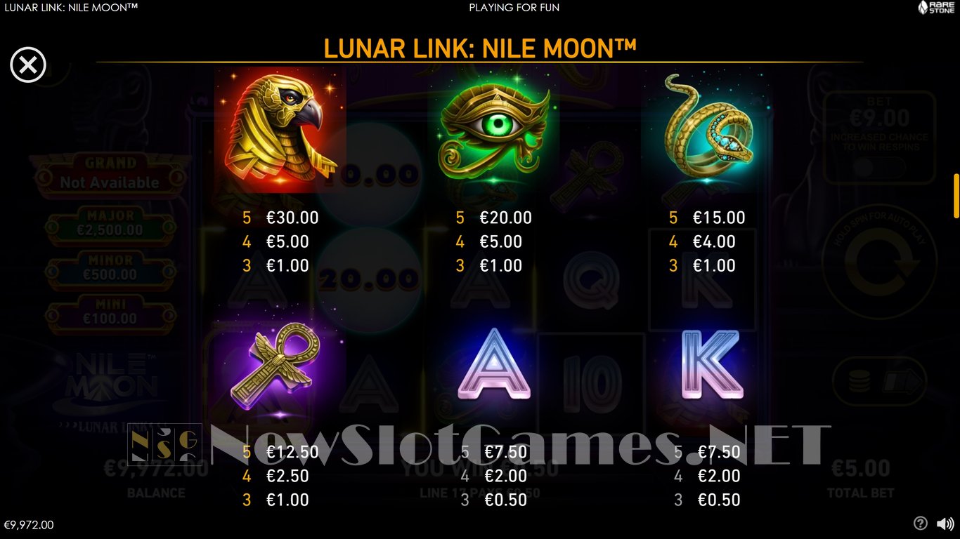 Lunar Link Nile Moon Slot Slot Image in Demo - pic. 8