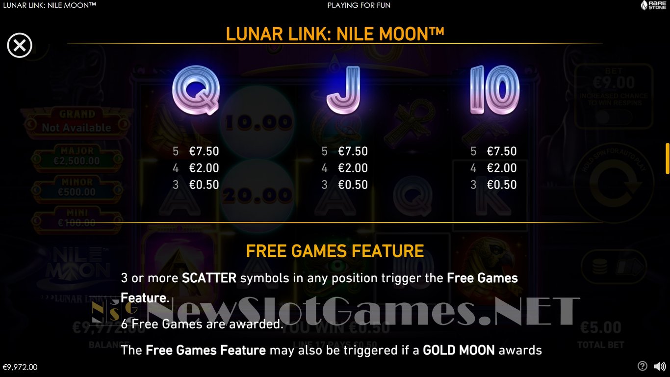 Lunar Link Nile Moon Slot Slot Image in Demo - pic. 9