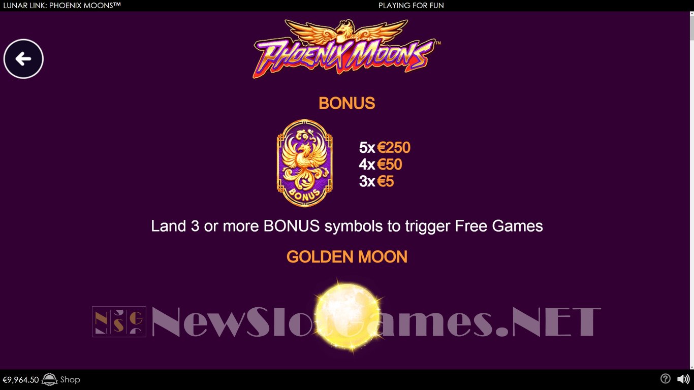 Lunar Link Phoenix Moons Slot Slot Image in Demo - pic. 7