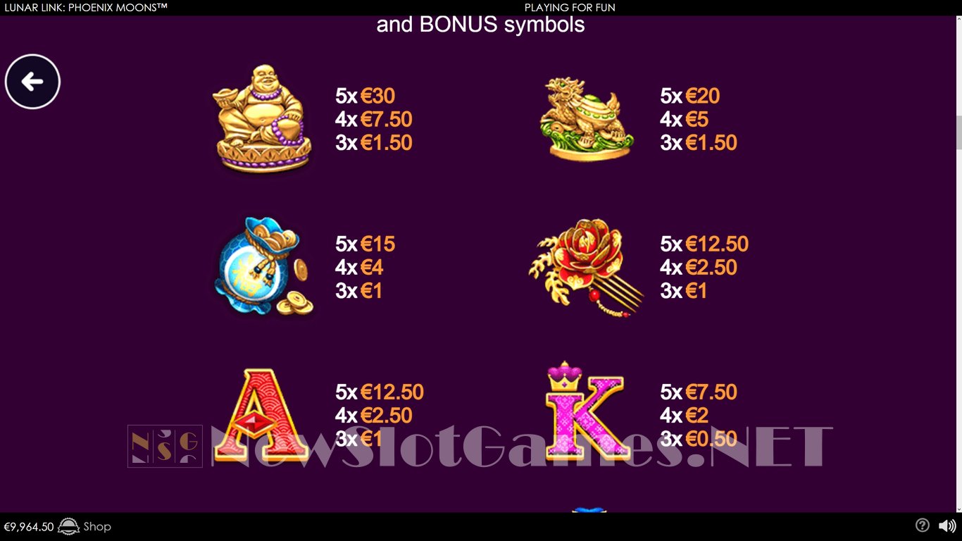Lunar Link Phoenix Moons Slot Slot Image in Demo - pic. 8