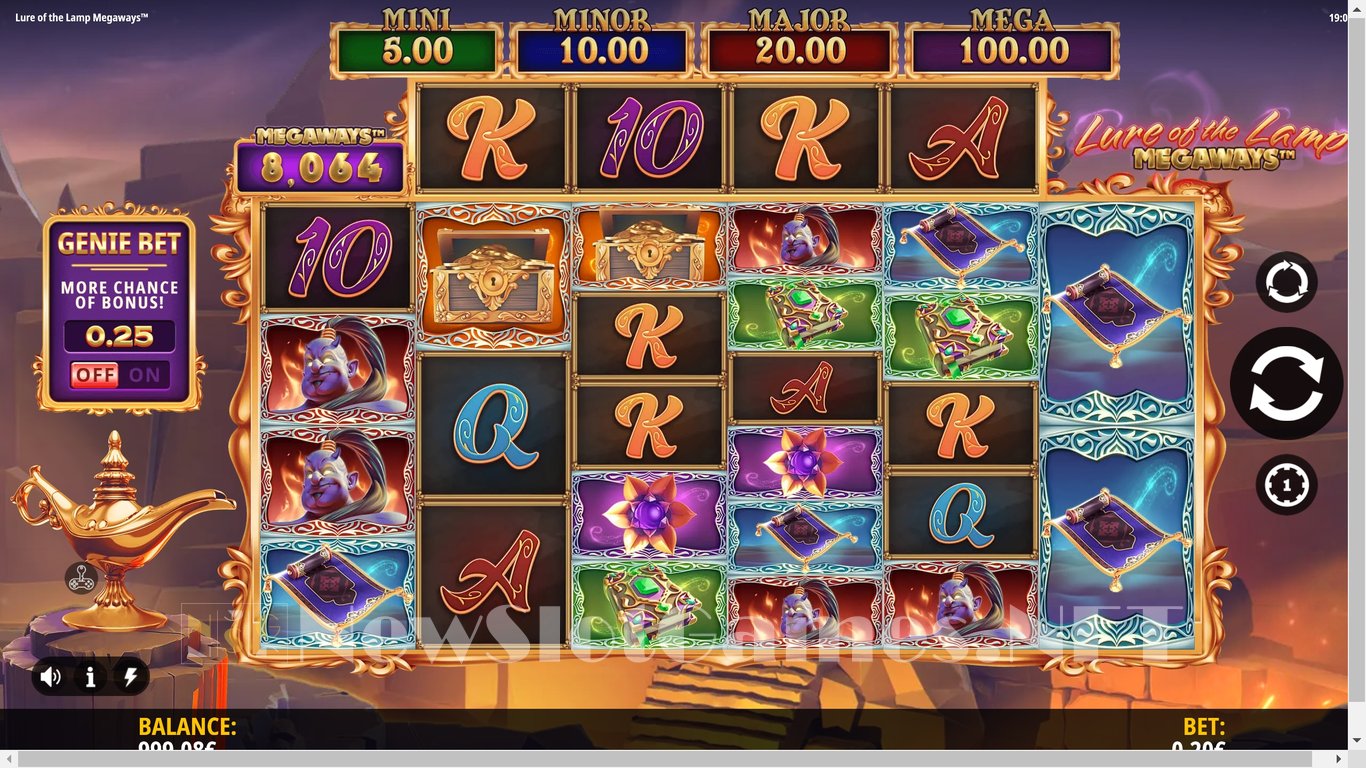 Lure of the Lamp Megaways Slot Slot Image in Demo - pic. 4