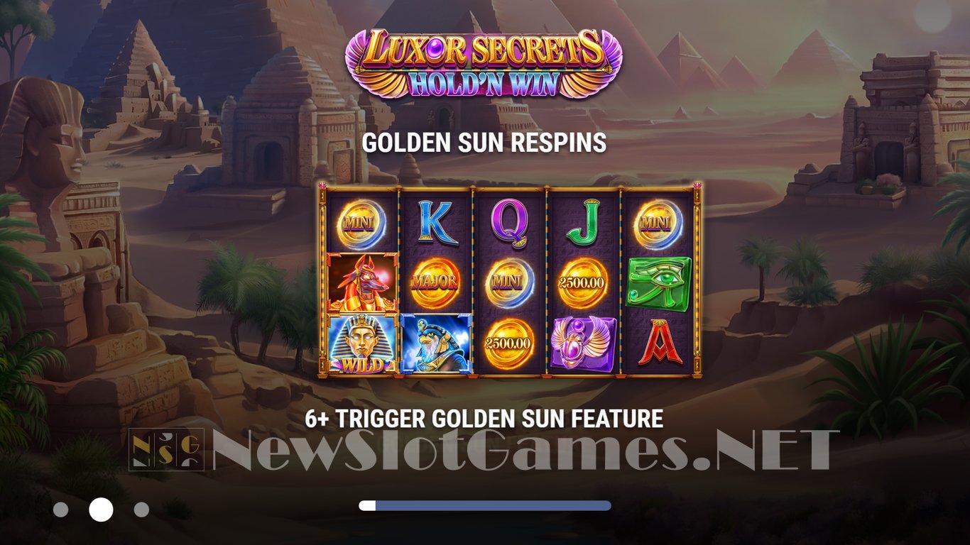 Luxor Secrets Hold n Win Slot Demo Image