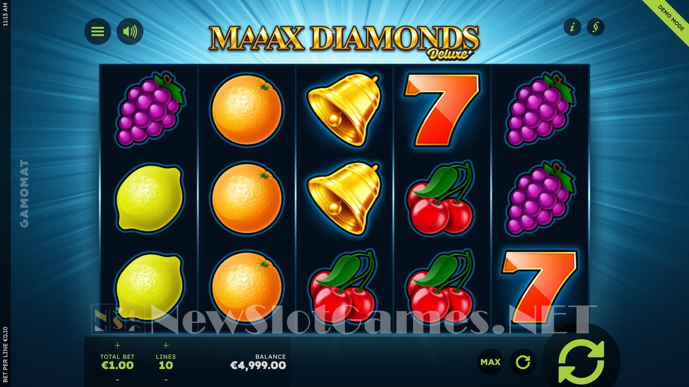 Maaax Diamonds Deluxe Slot Demo Image