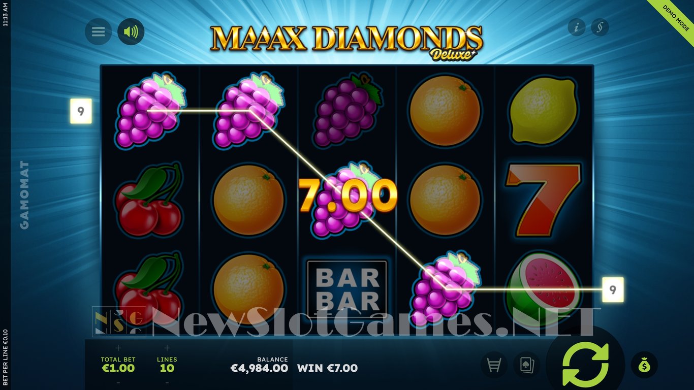 Maaax Diamonds Deluxe Slot Slot Image in Demo - pic. 3