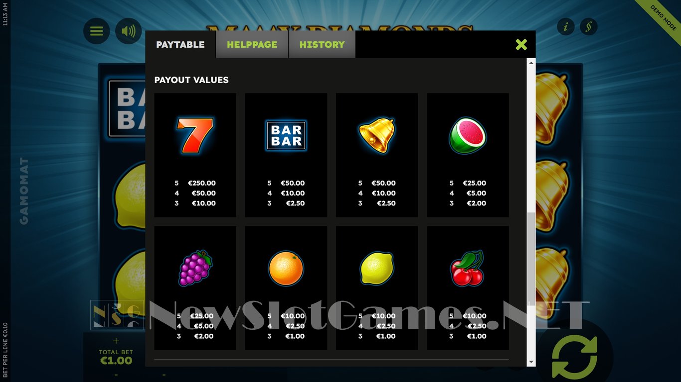 Maaax Diamonds Deluxe Slot Slot Image in Demo - pic. 4
