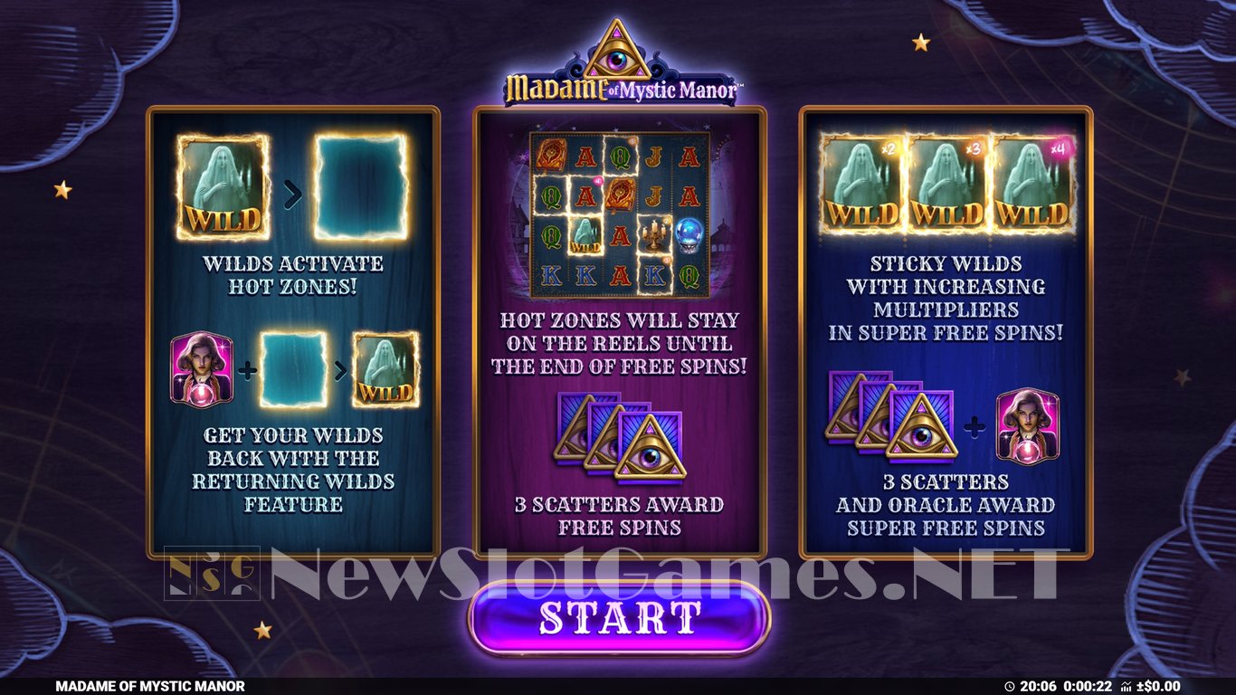 Madame of Mystic Manor Slot Demo Image