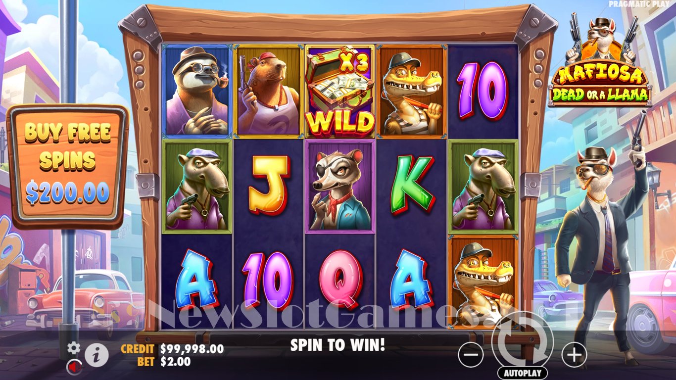 Mafiosa Dead or a Llama Slot Slot Image in Demo - pic. 2