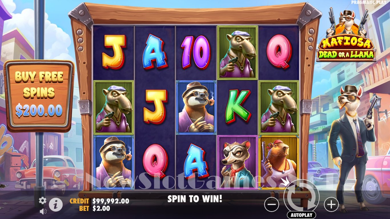 Mafiosa Dead or a Llama Slot Slot Image in Demo - pic. 4