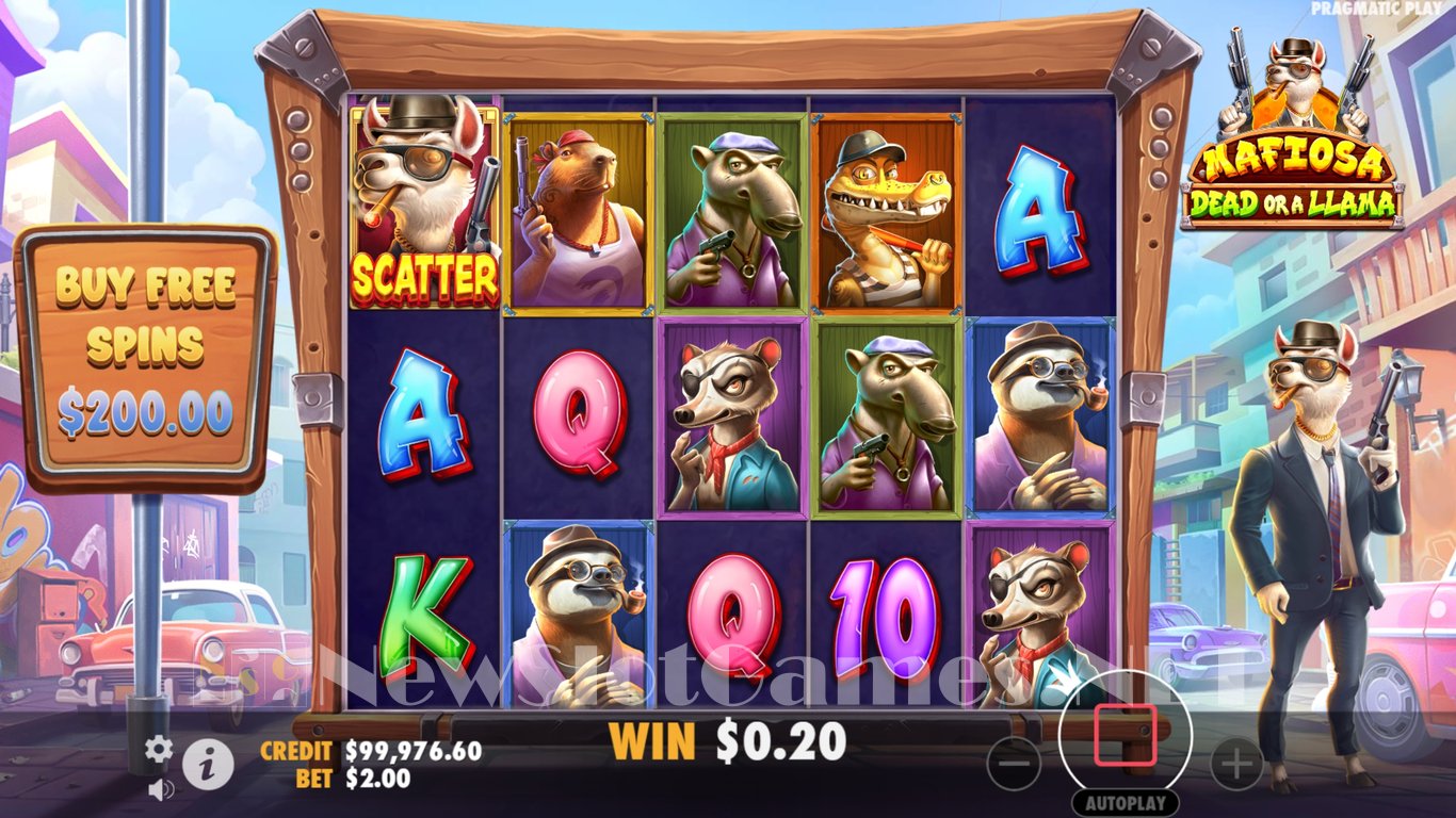 Mafiosa Dead or a Llama Slot Slot Image in Demo - pic. 6