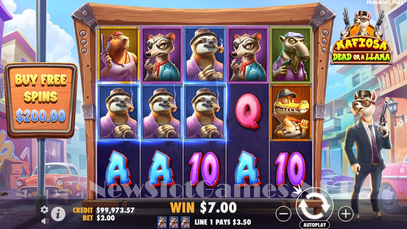 Mafiosa Dead or a Llama Slot Slot Image in Demo - pic. 7