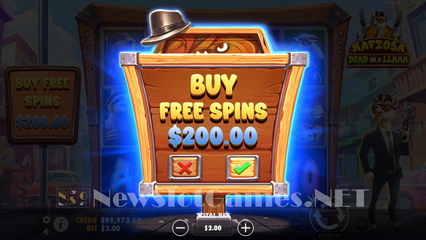 Mafiosa Dead or a Llama Slot Slot Image in Demo - pic. 8
