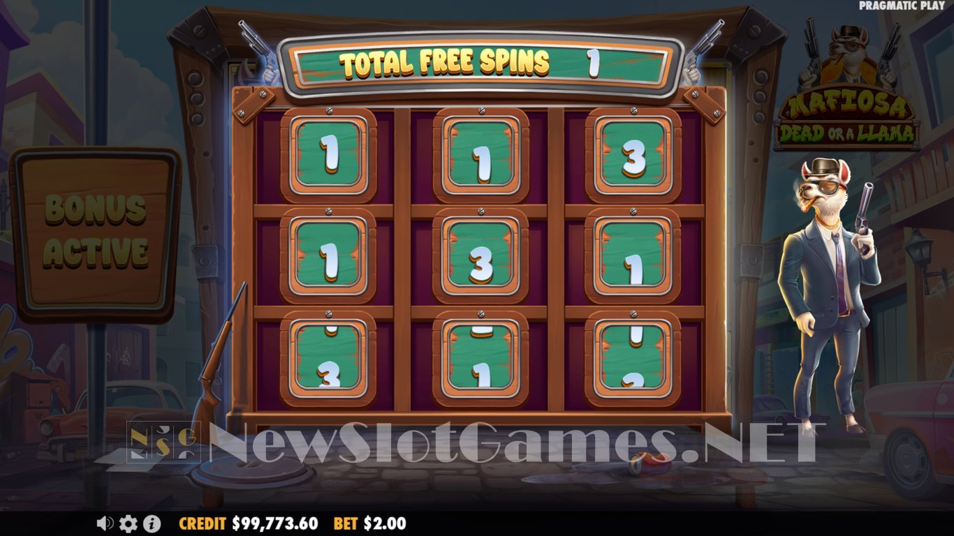 Mafiosa Dead or a Llama Slot Slot Image in Demo - pic. 9