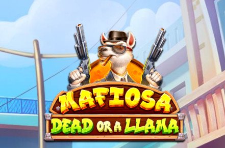 Mafiosa Dead or a Llama Slot Logo