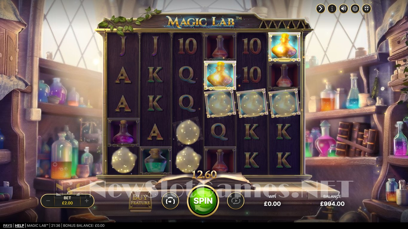 Magic Lab Machine Magic Lab Slot Review & Demo by NetEnt - Play Free Online