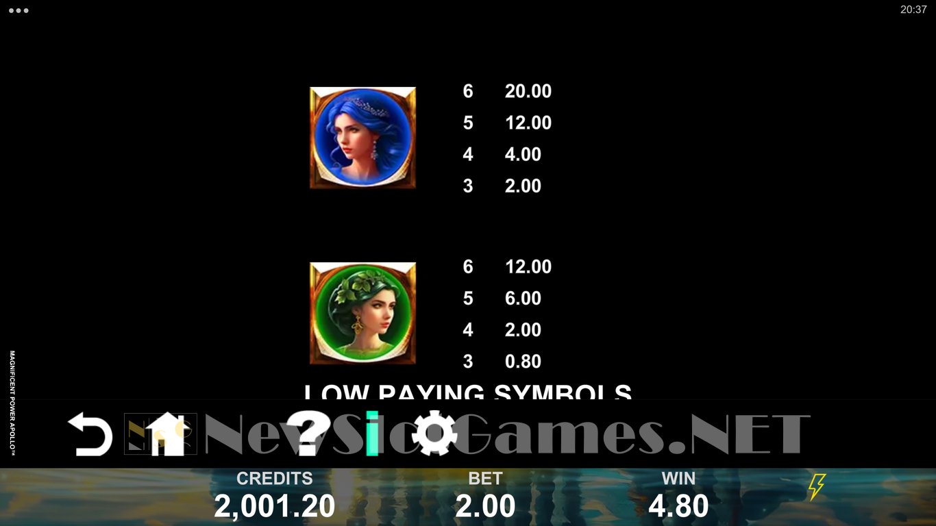 Magnificent Power Apollo Slot Slot Image in Demo - pic. 11