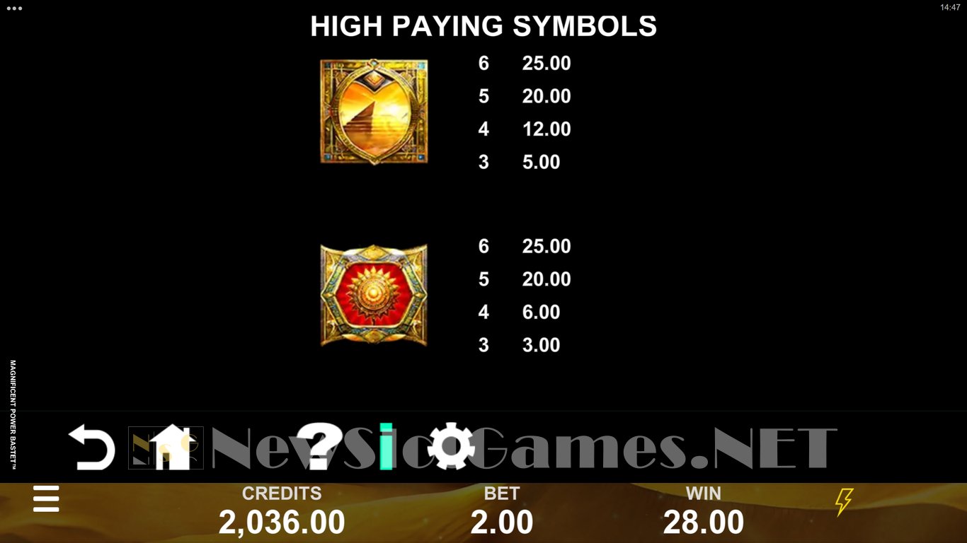 Magnificent Power Bastet Slot Slot Image in Demo - pic. 10