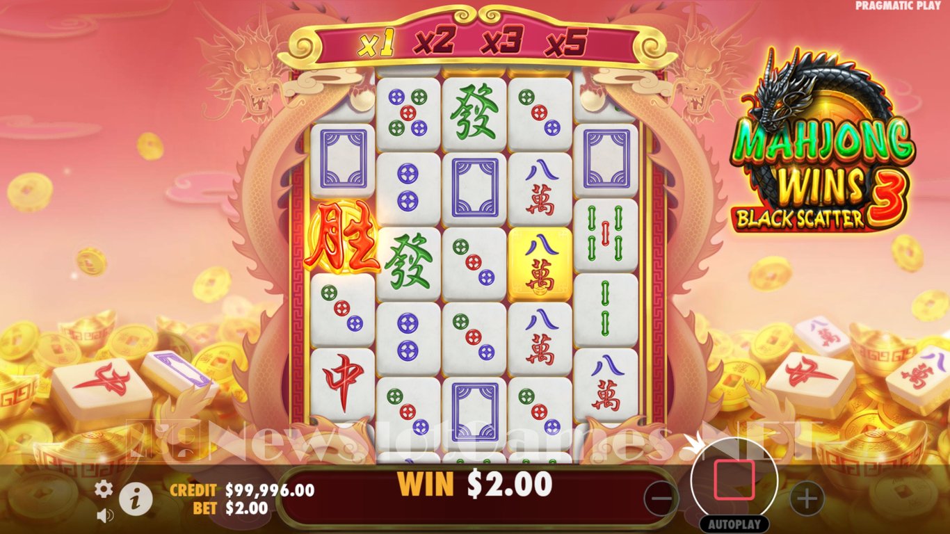 Mahjong Wins 3 - Black Scatter Slot Slot Image in Demo - pic. 2