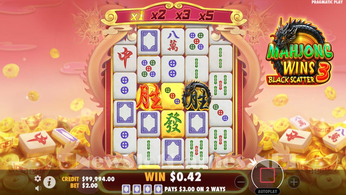 Mahjong Wins 3 - Black Scatter Slot Slot Image in Demo - pic. 4