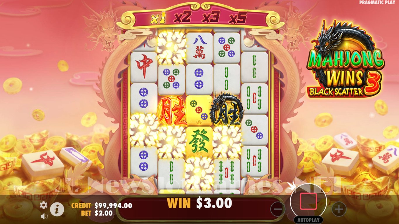 Mahjong Wins 3 - Black Scatter Slot Slot Image in Demo - pic. 5