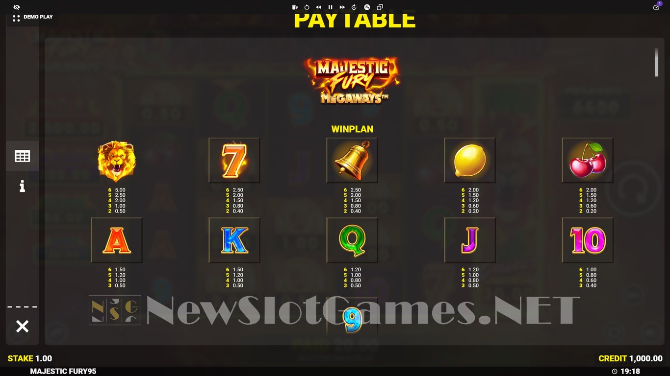 Majestic Fury Megaways Slot Slot Image in Demo - pic. 7