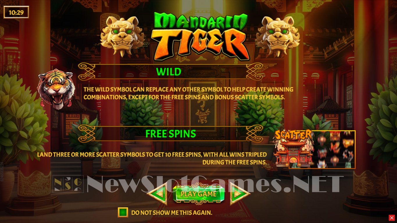Mandarin Tiger Slot Demo Image